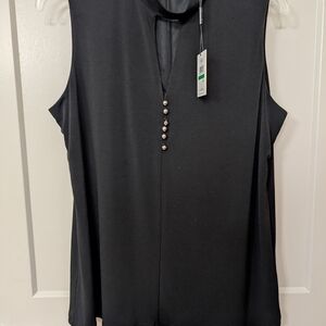 Elegant Black Sleeveless Top